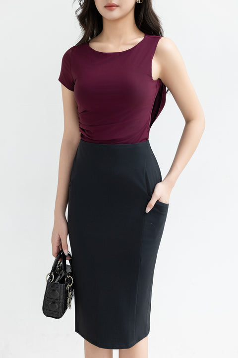 MAVE Pencil Skirt in Black