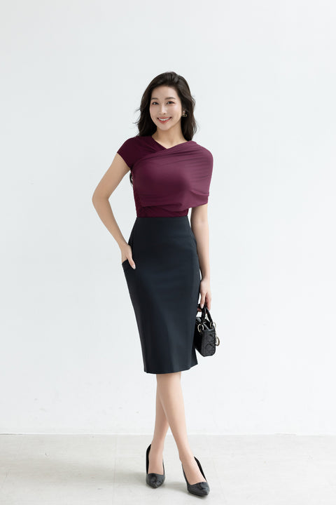 MAVE Pencil Skirt in Black