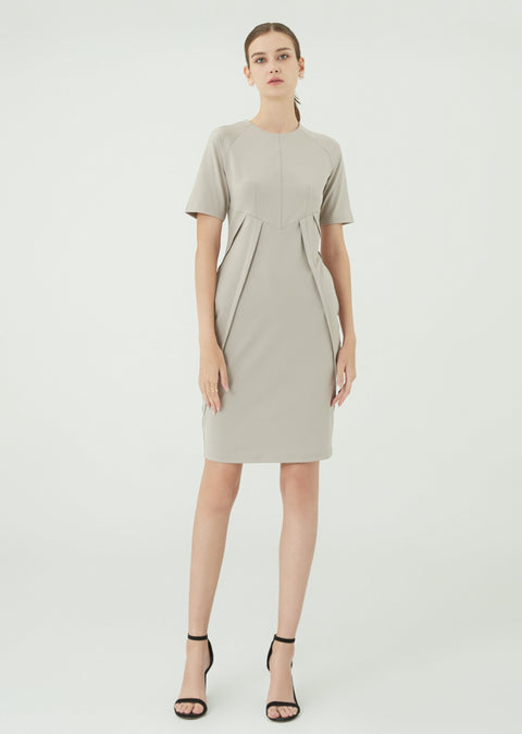 Recycled Plastics REPREVE DASH Dress in Sand by As Intended a Workleisure label