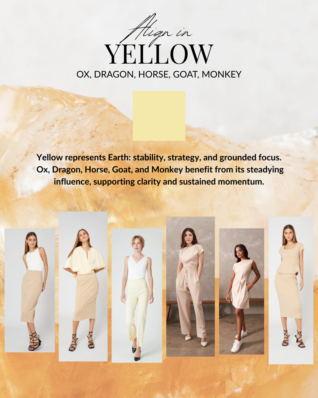 The Auspicious Yellow Edit — Smart Clothing for Stability & Strategy ...
