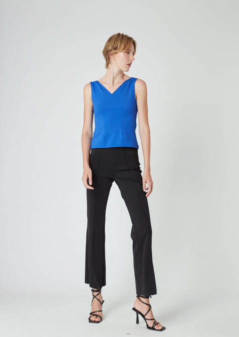 ANKA Reversible Top in Lapis Blue