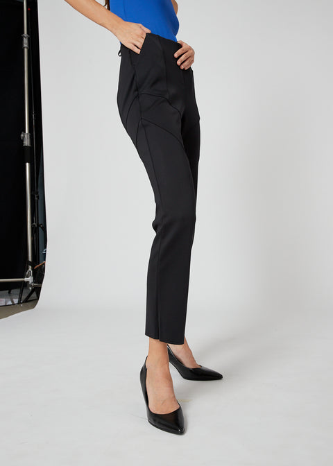 SOLA Slim-Fit Pants in Black
