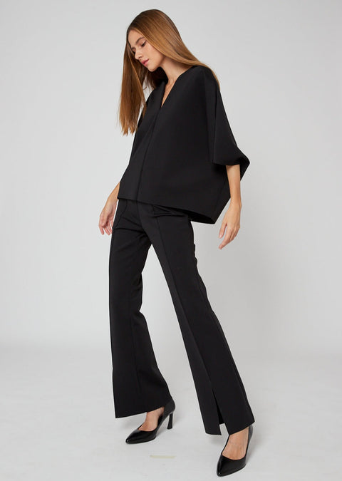 COON Sleeve Cocoon Workleisure Top in Black by As Intended