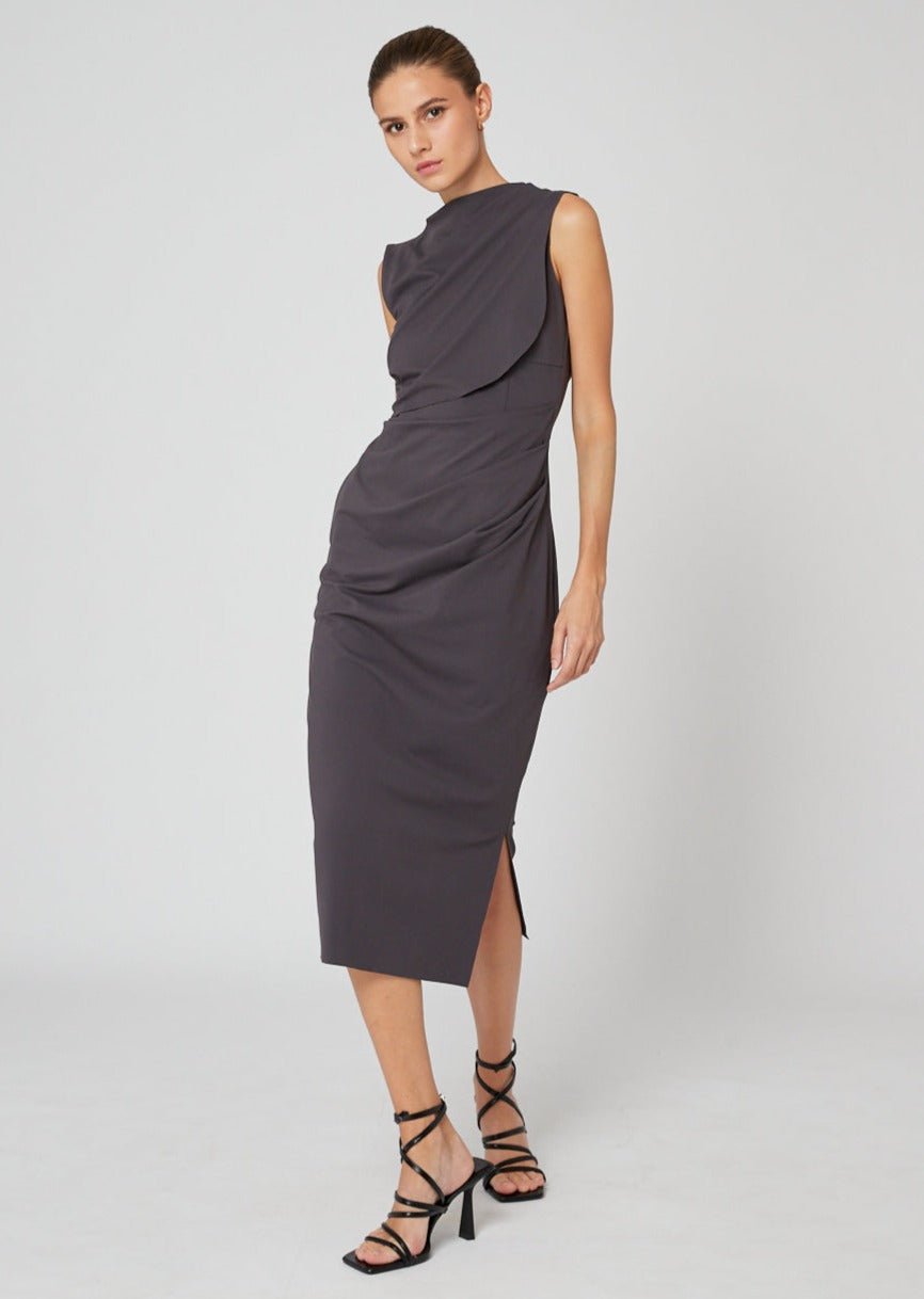 AEON Multi-Way Workleisure Dress in Graphite