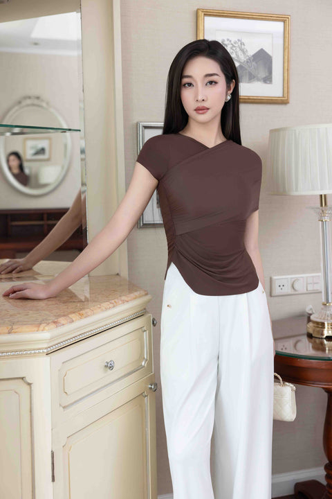 ELVA Top in Mocha