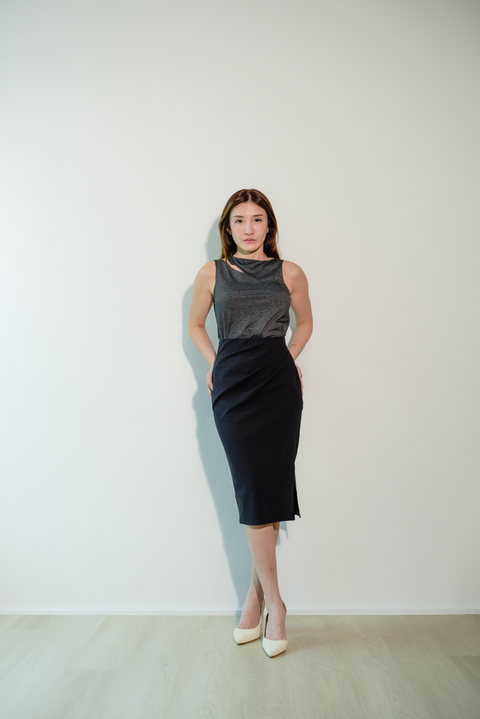 REIN Pencil Skirt in Black