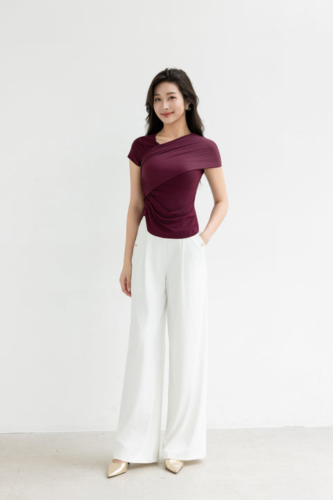 ELVA Top in Oxblood
