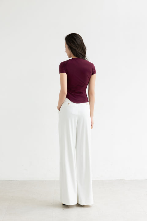 ELVA Top in Oxblood