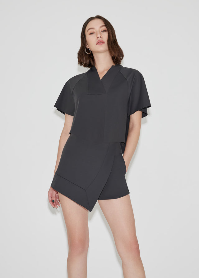 ARCH Skort in Anthracite by As Intended a Workleisure label